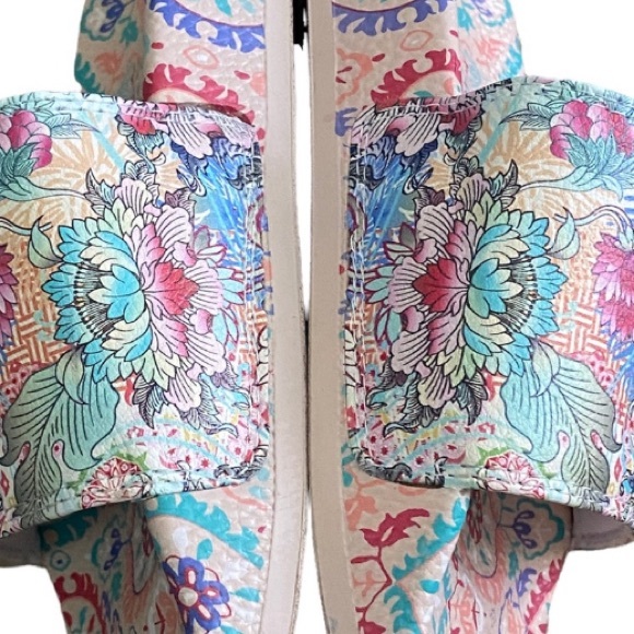 Johnny Was Pearce Wave Pool Slide Sandal  Size 10 - Picture 4 of 16